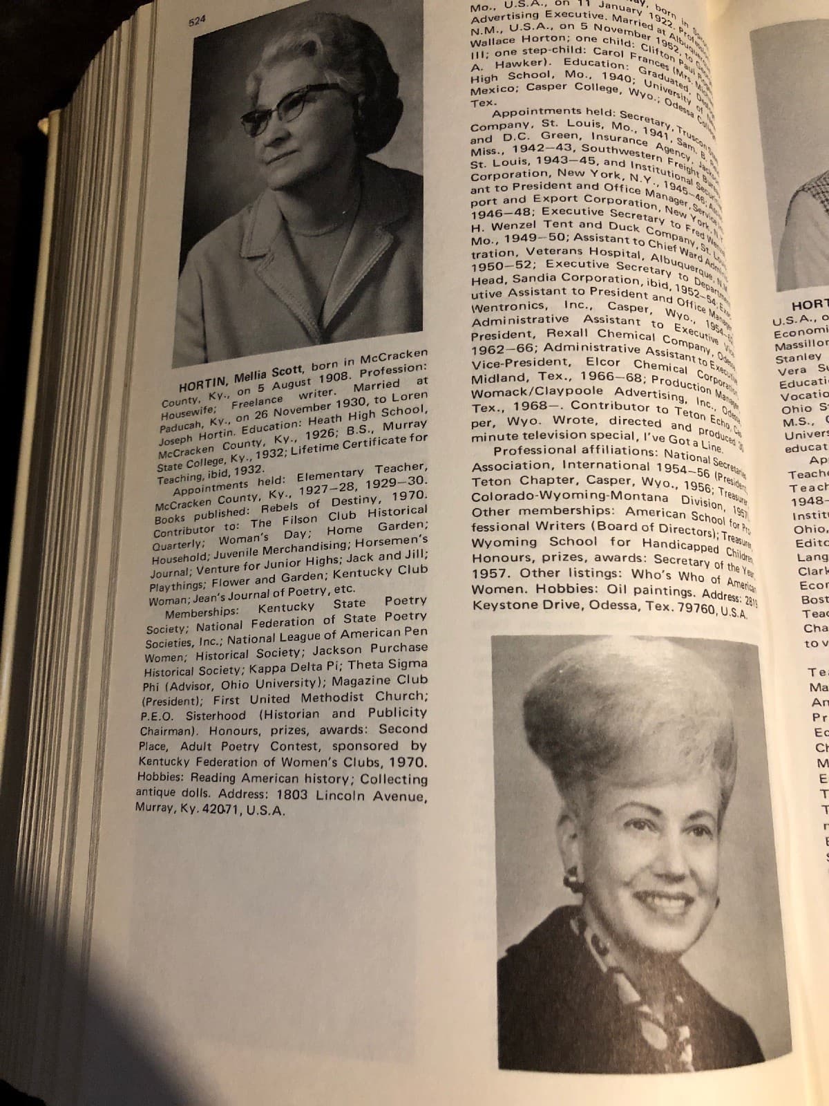 Two Huge Volumes Of Notable Women Over 2100 Pages! Early 1970s - Thumbnail 7