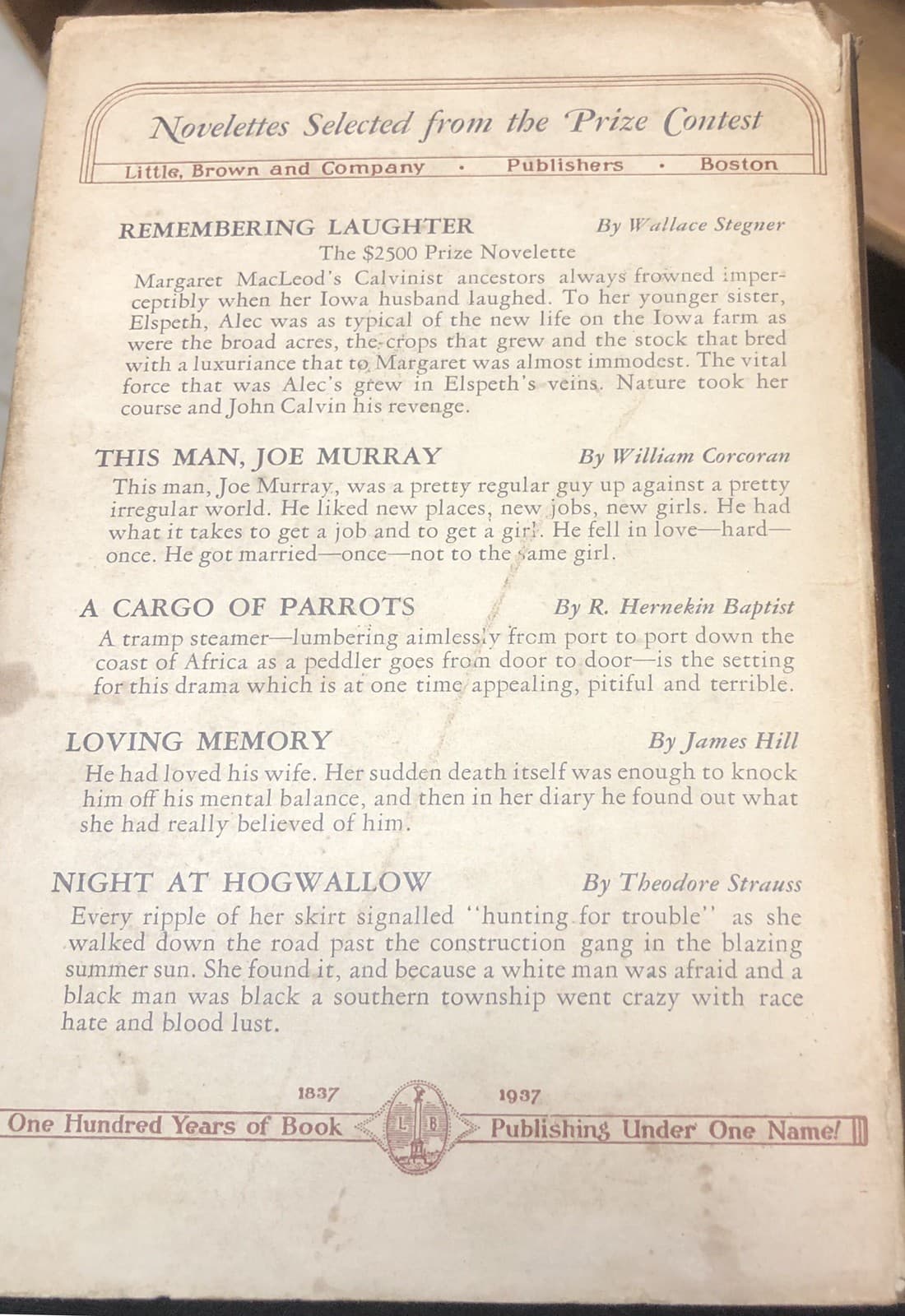 A Cargo of Parrots 1st Edition Hardcover 1937 - Thumbnail 5