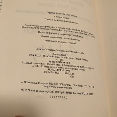 AUTOGRAPHED F.I.A.S.C.O.: Blood in the Water on Wall Street - Thumbnail 3