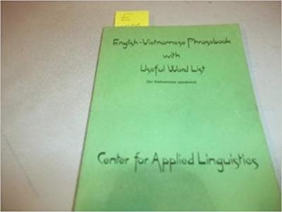 English-Vietnamese Phrasebook With Useful Word List (For Vietnamese Speakers)... - Image 1