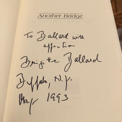 AUTOGRAPHED 1ST EDITION Another Bridge - Thumbnail 2