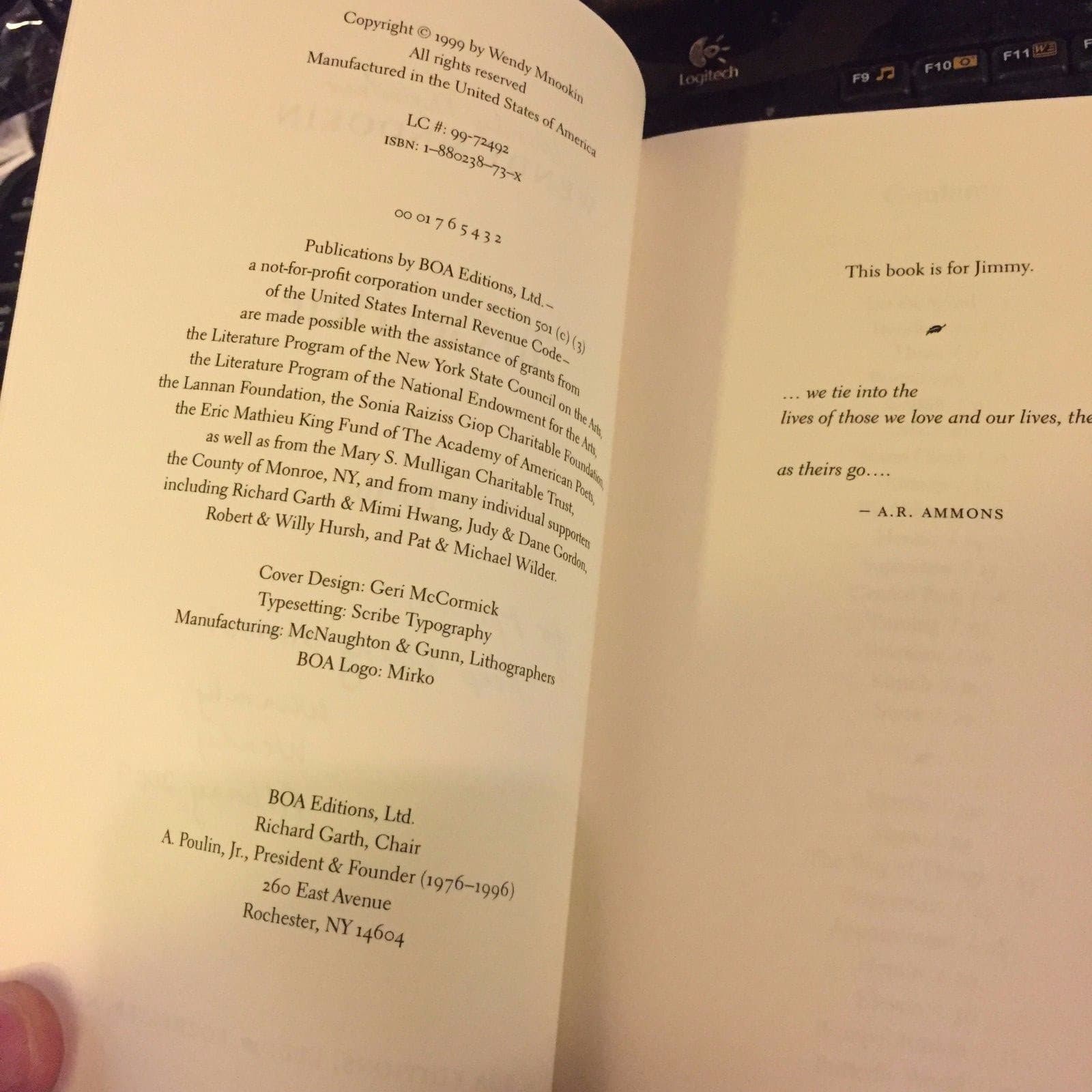 Wendy Mnookin : What He Took / To Get Here SIGNED poetry books - Thumbnail 6