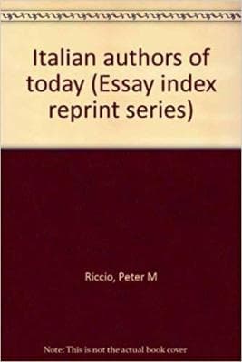 Italian authors of today (Essay index reprint series) - Image 1
