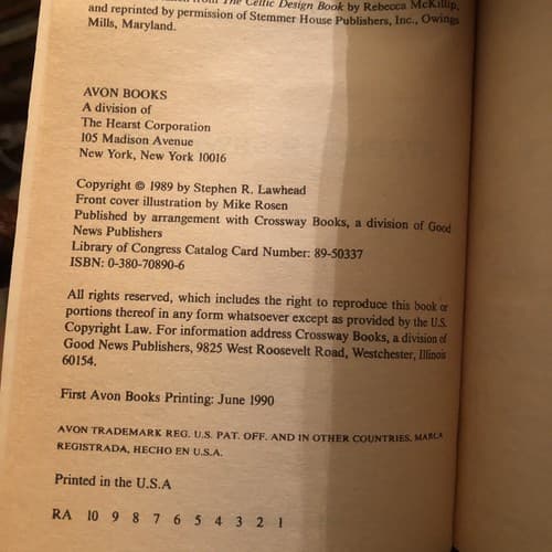 Arthur (Pendragon Cycle) by Stephen R. Lawhead (1990-08-01) - Thumbnail 3