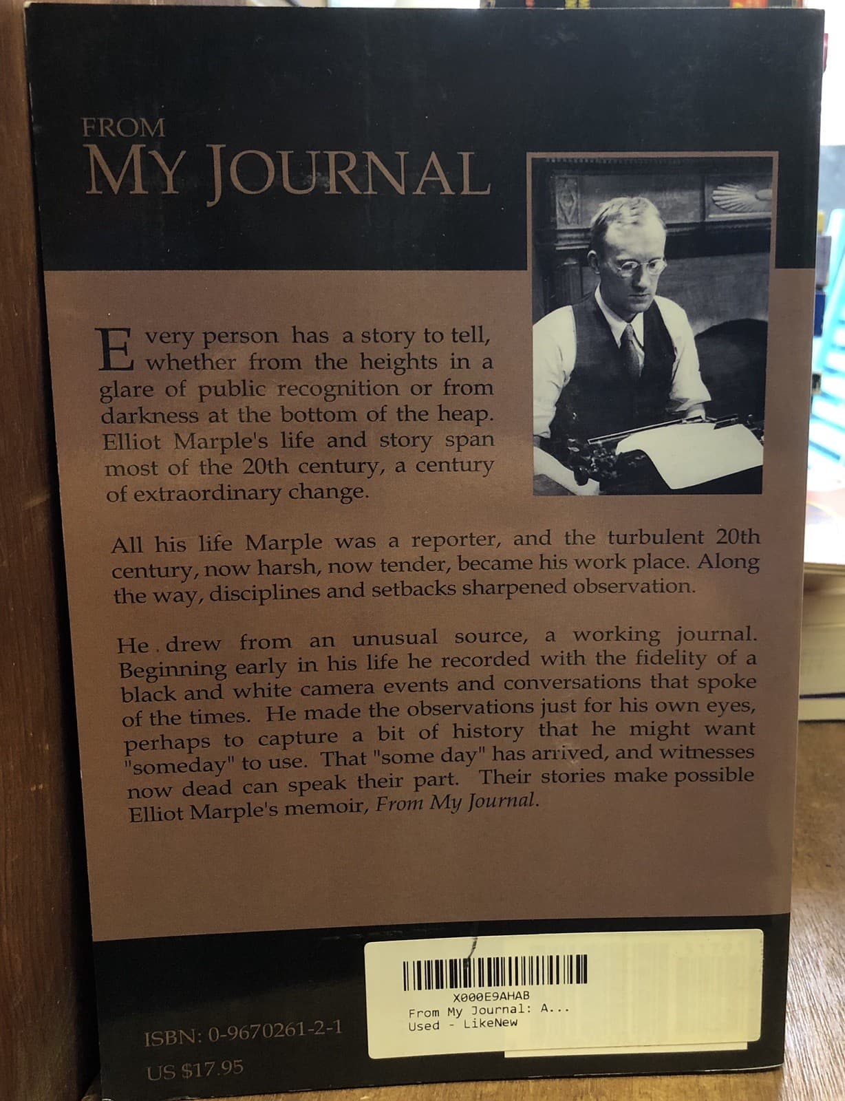 From My Journal: A Reporter's Memoir 1908-2001 - Thumbnail 2