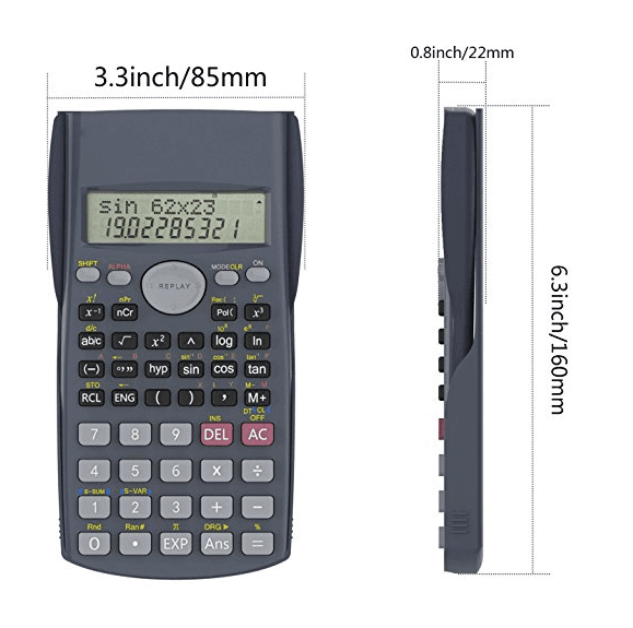 Scientific Calculator, Helect 2-Line Engineering Calculator - H1002 - Thumbnail 2