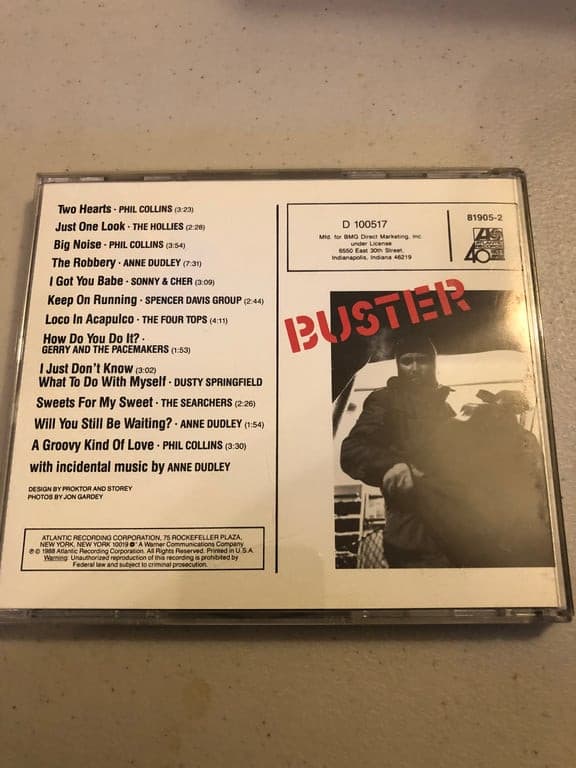 Phil Collins - Buster Soundtrack CD 1988 Pre-Owned Excellent Condition | eBay, * - Thumbnail 2