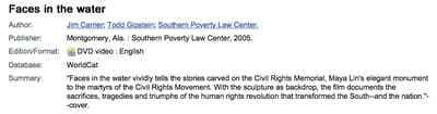 Faces in the Water: The Martyrs of the Civil Rights Memorial / NEW - Thumbnail 2