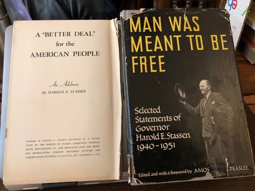 Man Was Meant to Be Free; Selected Statements, 1940-1951 1st edition hc w/ bonus - Image 1