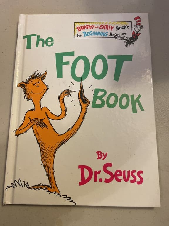 The Foot Book Dr Seuss 1996 Edition Hardcover Bright And Early edition - Image 1