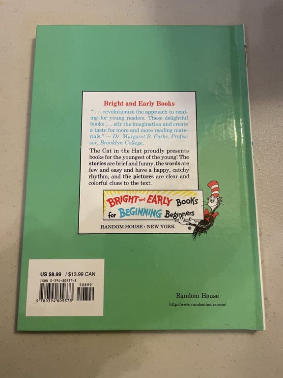 The Foot Book Dr Seuss 1996 Edition Hardcover Bright And Early edition - Thumbnail 2