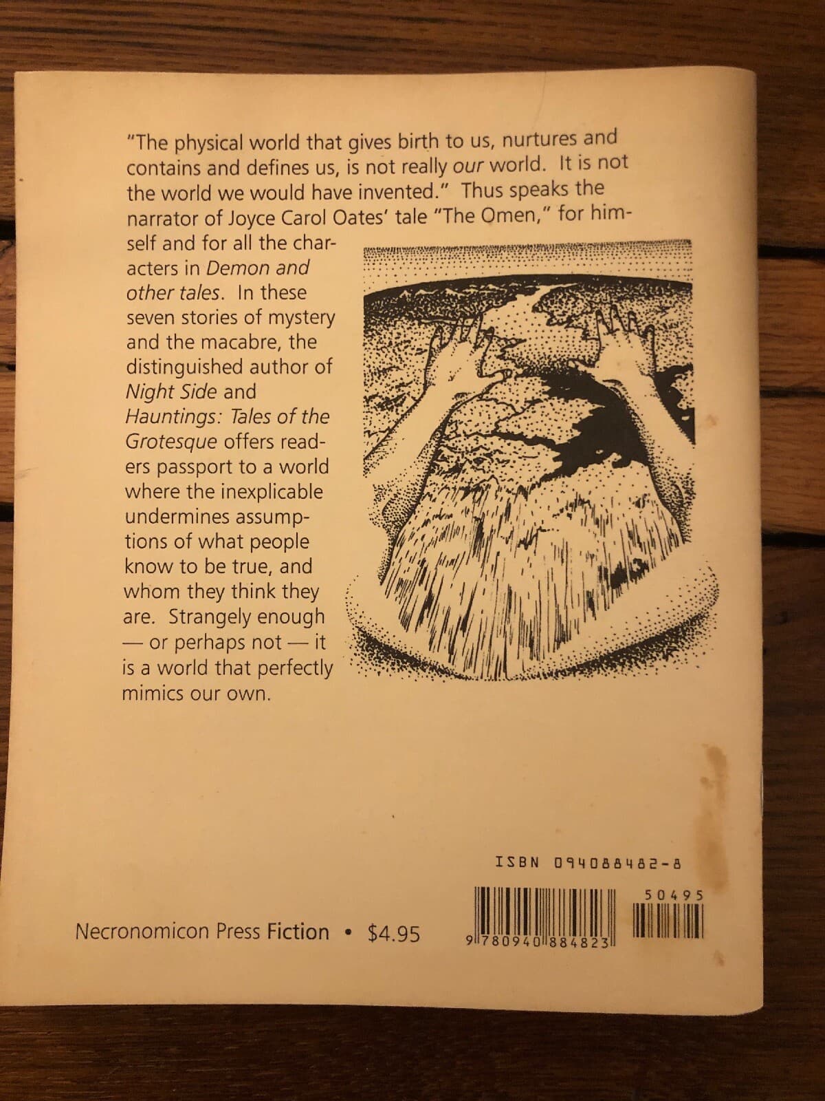 Demon Other Tales Joyce Carol Oates 1st Edition 1st Printing NECRONOMICON (epm) - Thumbnail 2