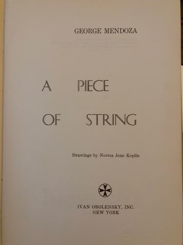 A piece of string 1st edition, ex-library copy - Image 1