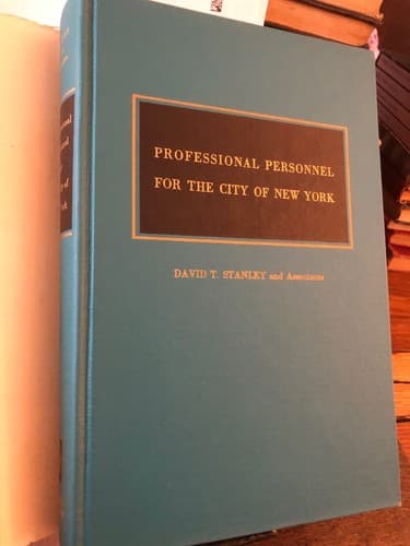 Professional Personnel for the City of New York hardcover 1963 1st Edition - Thumbnail 8