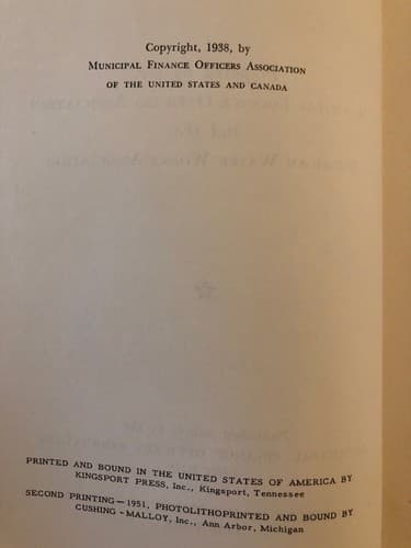 Manual of Water Works Accounting 1951 2nd Edition - Thumbnail 3
