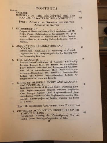 Manual of Water Works Accounting 1951 2nd Edition - Thumbnail 4