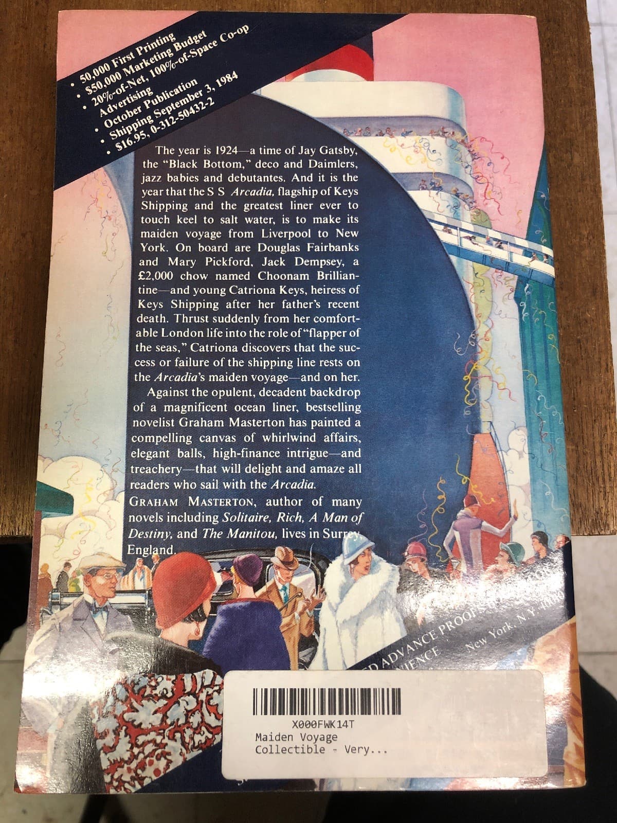 ARC Advance Proof Copy Of Maiden Voyage By Graham Masterton - Thumbnail 2