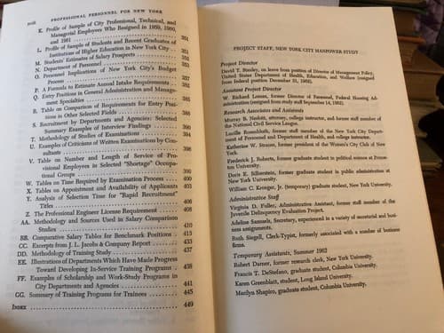 Professional Personnel for the City of New York hardcover 1963 1st Edition - Thumbnail 6