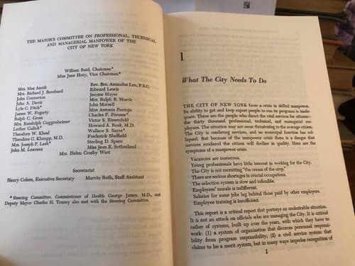 Professional Personnel for the City of New York hardcover 1963 1st Edition - Thumbnail 7