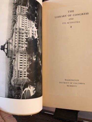 The Library of Congress and its Activities 1926 softcover - Thumbnail 2