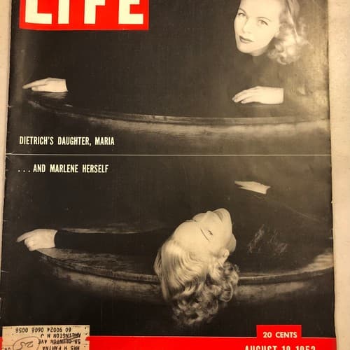 LIFE Magazine August 18, 1952 Maria Riva, daughter of Marlene Dietrich, highligh - Image 1