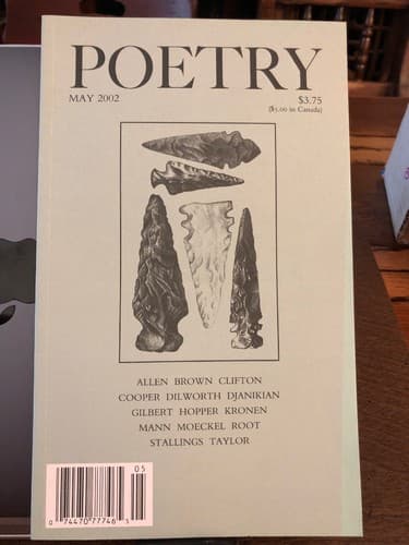 Poetry Magazine, May 2002 (Vol CLXXX, No 2) - Image 1