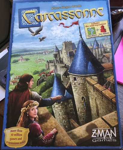 NEW Carcassonne Board Game Z-Man 2 Mini Expansions The River + The Abbot - Image 1