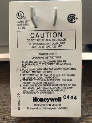 Honeywell winter watchman device - Thumbnail 3