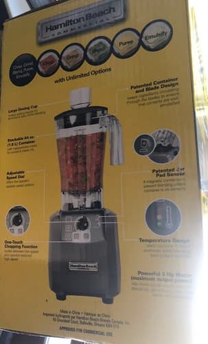 Hamilton Beach Commercial HBF600 Culinary Blender 3HP Expeditor High Performance - Thumbnail 3