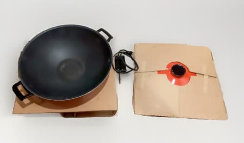 Vintage West Bend Electric Wok Red Model 5109 Open Box - Thumbnail 2