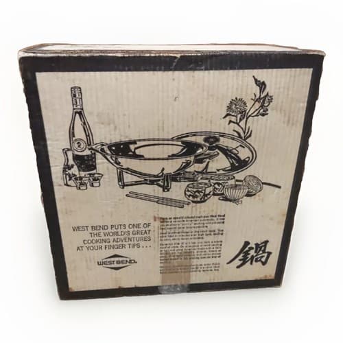 Vintage West Bend Electric Wok Red Model 5109 Open Box - Image 1