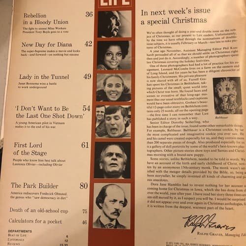 LIFE Magazine December 8, 1972-Diana Ross, Laurence Olivier, Frederick Olmsted - Thumbnail 3