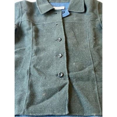 Pendleton Petite Wool Blend Button Front Jacket Dark Gray - Thumbnail 4