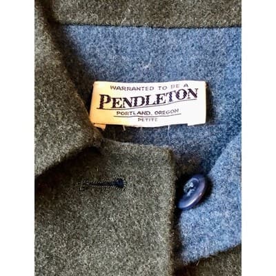 Pendleton Petite Wool Blend Button Front Jacket Dark Gray - Thumbnail 7