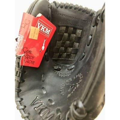 VKM Pro Player V Model Full Grain Leather Baseball Glove Black INSTA-A-JUST - Thumbnail 5