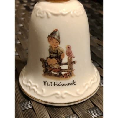 M J Hummel Wayside Harmony Porcelain Bell Vintage Collectible - Thumbnail 2