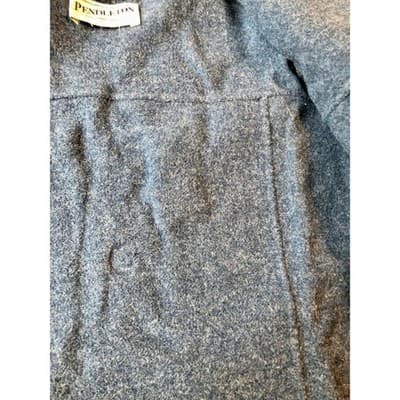 Pendleton Petite Wool Blend Button Front Jacket Dark Gray - Thumbnail 6