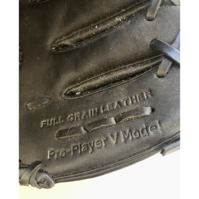 VKM Pro Player V Model Full Grain Leather Baseball Glove Black INSTA-A-JUST - Thumbnail 2