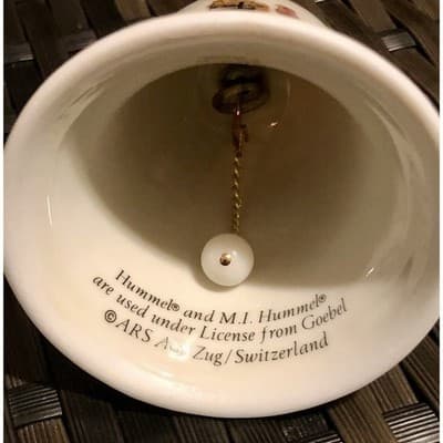 M J Hummel Wayside Harmony Porcelain Bell Vintage Collectible - Thumbnail 6