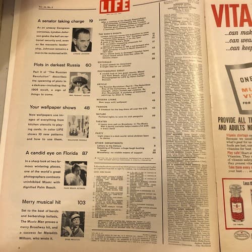 LIFE magazine January 20 1958 Lyndon Johnson as he moves forward in administrati - Thumbnail 3