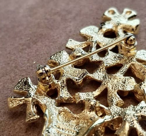 Vintage Avon Rhinestone Christmas Tree Brooch - Thumbnail 6