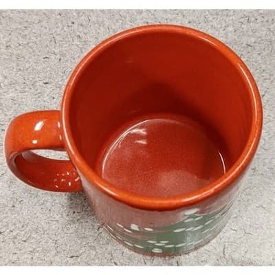 ONE Vintage Waechtersbach W Germany Christmas Tree Mugs Red Ceramic - Thumbnail 7