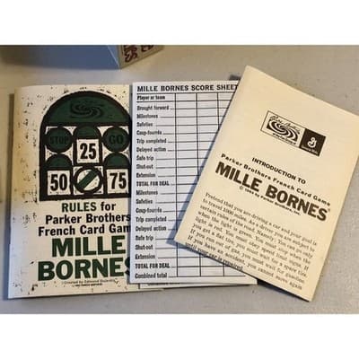 Parker Brothers Mille Bornes French Card Game 1971 Complete Vintage - Thumbnail 4