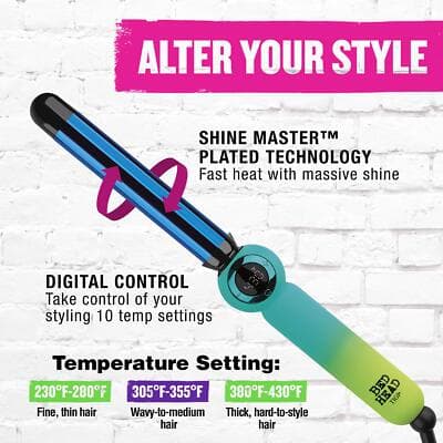 Bed Head Twirl Junkie Digital Curling Wand | Tight Curls and Waves (1 in) - Thumbnail 4