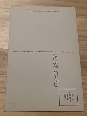 Curteich Postcard Capitol Park Extension Harrisburg PA Vintage Linen Unposted - Thumbnail 2