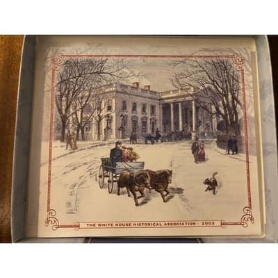 White House Historical Association Christmas Ornament 2003 Rocking Horse Train - Thumbnail 5