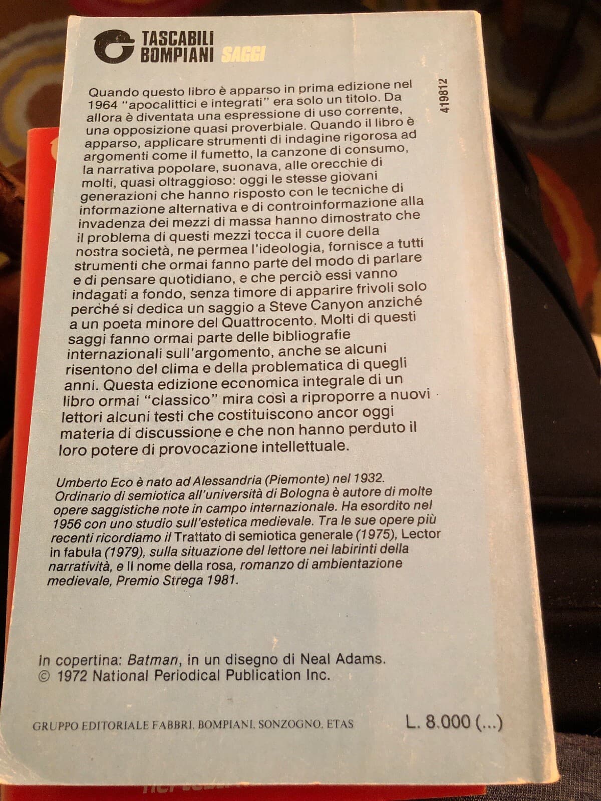 Apocalittici e Integrati Umberto Eco Tascabili Pb 1985 - Thumbnail 2