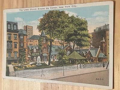 American Art Pub Co Postcard Little Church Around Corner NYC Unposted 9830 - Image 1