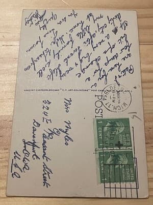 Clinton Inn Greenfield Village Edison Institute Dearborn MI Postcard Curteich - Thumbnail 2