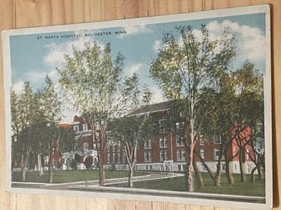 St Marys Hospital Rochester MN Postcard Commercialchrome Unposted Vintage Color - Image 1